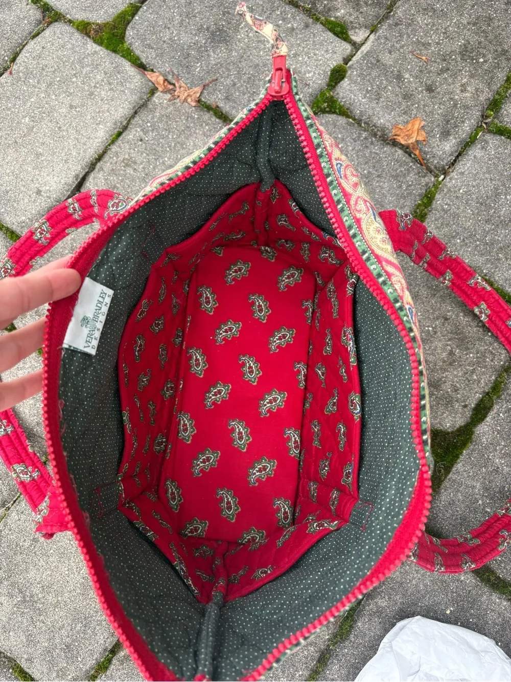 Vintage Vera Bradley 1991 Ultra Rare “Red Paisley” Pattern